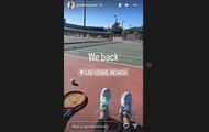 Eugenie Bouchard via Instagram stories.